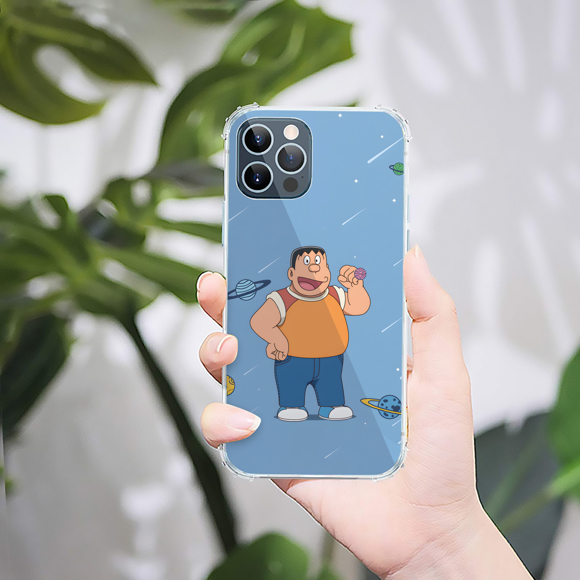 （画像用） ドラえもん Doraemon 【iPhone 12シリーズ対応】透明スマホケース（クリアソフトケース）
